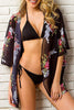 Sexy Vacation Floral Patchwork Swimwears Cover Up