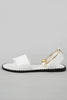 Summer Simple Flat Bottom Pearl Buckle Roman Sandals