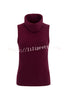 Comfortable Season Ribbed Knit Turtleneck Sleeveless Relaxed Sweater
