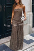 Sepia Kiss Floral Lace Off Shoulder Flowing Hem Maxi Dress