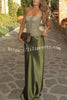 In A Fairytale Lace Satin Mid Rise Drape Maxi Skirt