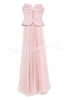 Fantasy Fairy Pleated Corset Chiffon Hem Strapless Maxi Dress