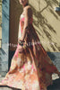 Shelia Ethnic Floral Print Off Shoulder A-line Maxi Dress