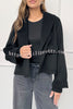 Comfortable Season Shawl Collar Open-front Long Sleeve Flap Pockets Crop Coat