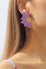 Retro Alloy Flower Stud Earrings