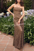 Sepia Kiss Floral Lace Off Shoulder Flowing Hem Maxi Dress