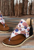 Independence Day Printed Lightweight Roman Beach Sandals