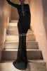 Sexy Backless Long-sleeved Knitted Slim-fit Maxi Dress
