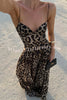In The Maldives Leopard Waisted A-line Slip Maxi Dress
