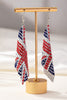 American Flag Soft Metal Earrings