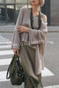 Warm Winter Knit Wide Neck Batwing Sleeve Loose Relaxed Sweater