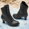 British Style Thick Heel Mid Calf Boots