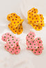 Fashionable Polka Dot Colorful Oil Dripping Floral Elegant Earrings