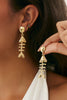 Fashionable Metal Fish Pendant Earrings