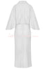 Chantelle Linen Blend Kimono Sleeves Drape High Low Maxi Dress
