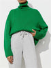 Comfortable Loose Solid Color Classic Versatile Turtleneck Sweater