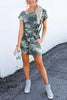 Camouflage Drawstring Romper