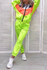 Color Block Zipper Hoodie Pants Set