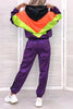Color Block Zipper Hoodie Pants Set