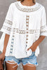 Hollow Half Sleeve Loose Blouse