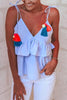 Tassels Ruffles Slip Top