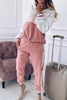 Color Block Hoodie Pants Set