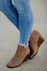 Side Slit Wedge Bootie