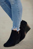 Side Slit Wedge Bootie