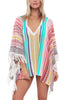 Colorfyl Stripe Tassles Cover Up