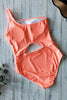 Cut Out Solid One Piece Swiwmear