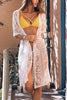 Embroidery Lace Long Cover Up