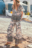 Bohemia Print V Neck Pants Set