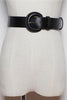 Semicircle Buckle Wide Belt
