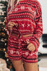 Christmas Drawstring Long Sleeve Pajamas Set