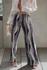 Tie Dye Elastic Pleated Wide Leg Pants