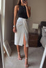 Solid Knot Slit Skirts