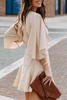 Ruffle V Neck Wrap Romper