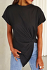 Twist Irregularity Hem T Shirt