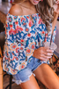 Say Hello Off Shoulder Floral Blouse