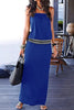 Fashion Elegant Solid Patchwork Off the Shoulder One Step Skirt Dresses