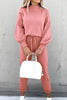 Casual Solid Solid Color Turtleneck Long Sleeve Two Pieces