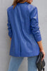 Casual Street Solid Patchwork Buckle Turn-back Collar Outerwear