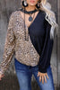 Casual Street Leopard Printing V Neck Tops