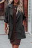 Casual Work Solid Pocket Turndown Collar Outerwear(4 Colors)