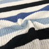 Casual Striped Patchwork Contrast O Neck Tops