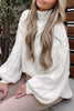 Casual Street Solid Color Turtleneck Sweaters(5 Colors)