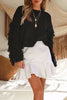 Casual Solid Tassel O Neck Sweaters(4 Colors)