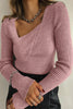 Casual Street Solid Color Oblique Collar Sweaters(7 Colors)