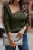 Casual Street Solid Color Oblique Collar Sweaters(7 Colors)