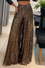Casual Street Solid Sequins Boot Cut High Waist Speaker Bottoms(3 Colors)